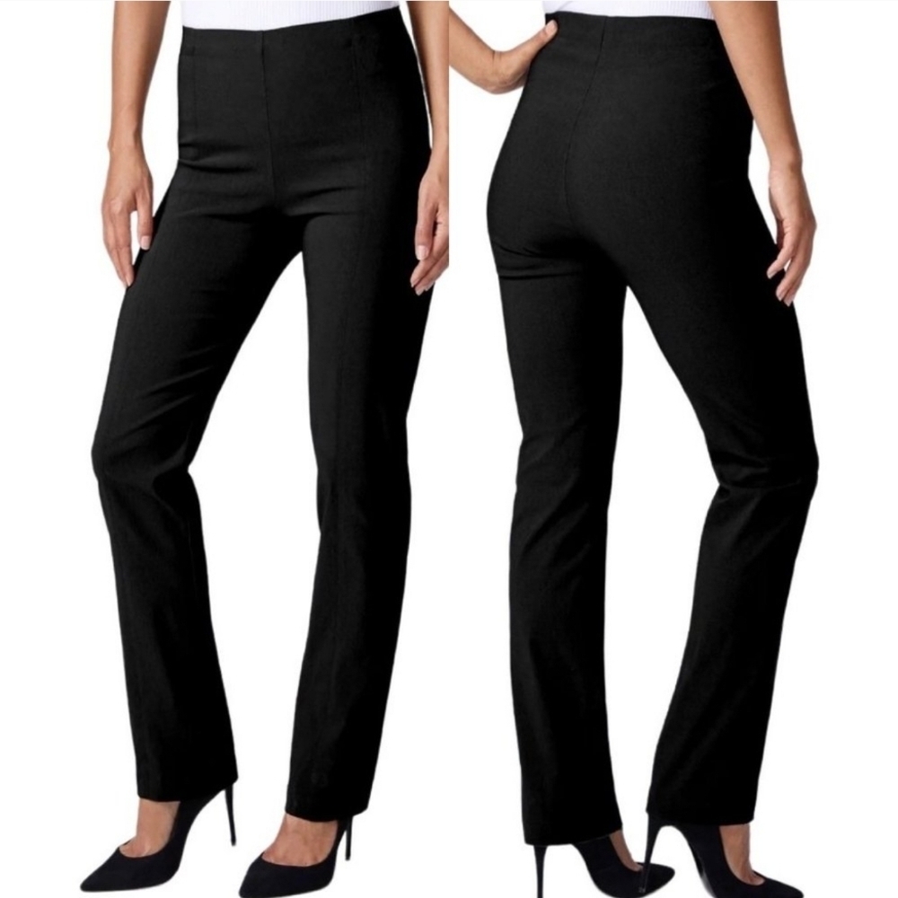 Franne Golde Sleek Black Pants Size Small